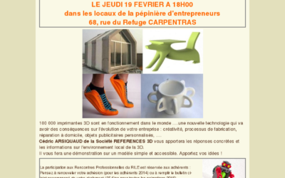 Rencontre Thematic’s du 19 février 2015 : Imprimante 3D